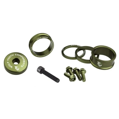 WOLF TOOTH Anodized Color Kit sada olive WOLF TOOTH Anodized Color Kit sada olive