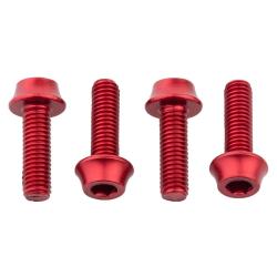 WOLF TOOTH skrutky na košík červená