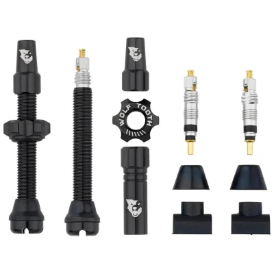 WOLF TOOTH Ventilky Tubeless Valve Stem Kit 44mm Černá WOLF TOOTH Ventilky Tubeless Valve Stem Kit 44mm Černá
