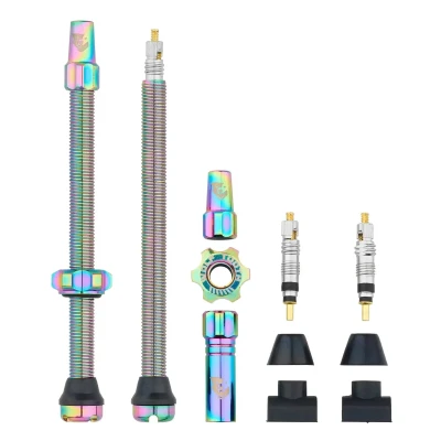 WOLF TOOTH Ventilky Tubeless Valve Stem Kit 80mm Oil Slick