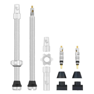 WOLF TOOTH Ventilky Tubeless Valve Stem Kit 80mm Raw Silver
