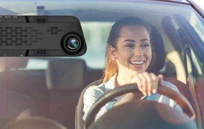 Wolfbox G840S 4K + 1080p 32 GB palubní kamera