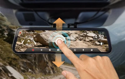 WOLFBOX G900TriPro Bumper černá WiFi 4K + 2,5K palubní kamera