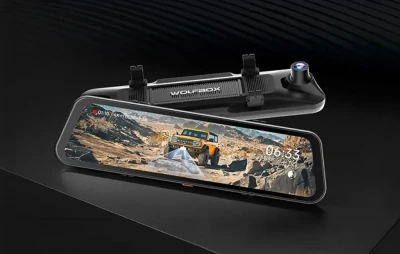 WOLFBOX G900TriPro Bumper černá WiFi 4K + 2,5K palubní kamera