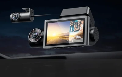 WOLFBOX i07 černá WiFi 2,5K + 1080p palubní kamera
