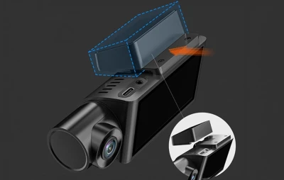 WOLFBOX i07 černá WiFi 2,5K + 1080p palubní kamera
