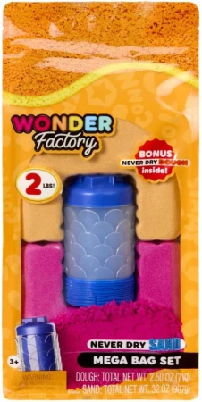WONDER FACTORY Set písek + modelína nevysychající 2 druhy