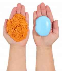 WONDER FACTORY Set písek + modelína nevysychající 4 barvy