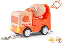 Woody DŘEVO Auto baby míchačka na setrvačník na baterie Světlo Zvuk
