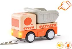 Woody DŘEVO Auto nákladní baby na setrvačník na baterie Světlo Zvuk
