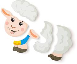 Woody DŘEVO Baby vkládací puzzle ovečka skládačka 5 dílků na desce