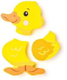 Woody DŘEVO Baby vkládací puzzle skládačka 4 motivy 4v1 na desce