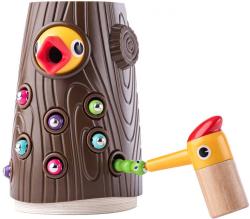 Woody DŘEVO Datel baby hra magnetická vytahování červíků