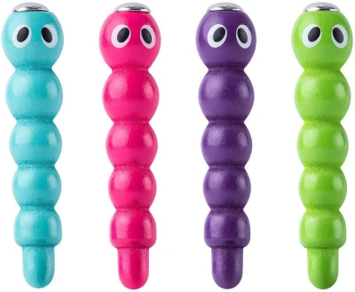 Woody DŘEVO Datel baby hra magnetická vytahování červíků