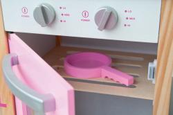 Woody DŘEVO Dřevěná DĚTSKÁ KUCHYŇKA s nádobím a doplňky Kuch. ostrov Trendy