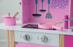 Woody DŘEVO Dřevěná DĚTSKÁ KUCHYŇKA s nádobím a doplňky Kuch. ostrov Trendy