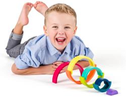 Woody DŘEVO Duha baby skládačka balanční oblouky (dřevěná hračka)