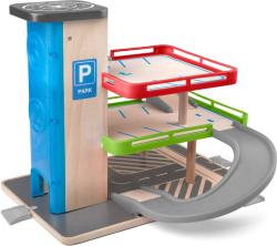 Woody DŘEVO Garáž 2 patra parkovací dům s výtahem set se 2 autíčky plast Woody DŘEVO Garáž 2 patra parkovací dům s výtahem set se 2 autíčky plast