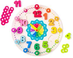 Woody DŘEVO Hodiny didaktické 31cm s počítáním (dřevěná hračka)