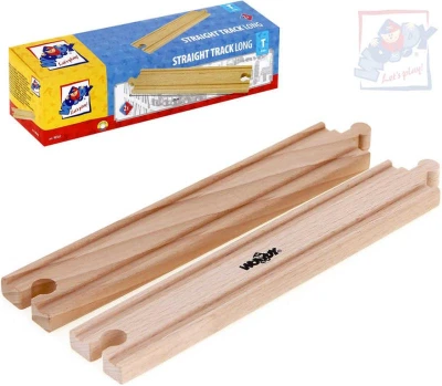 Woody DREVO Koľaj rovná dlhá set 2ks príslušenstvo k vláčikovej dráhe Woody DREVO Koľaj rovná dlhá set 2ks príslušenstvo k vláčikovej dráhe