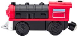 Woody DŘEVO Mašinka červená elektrická zpětný chod na baterie Světlo Woody DŘEVO Mašinka červená elektrická zpětný chod na baterie Světlo