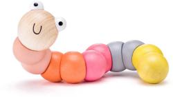 Woody DŘEVO Motorický červík baby kloubový pro miminko 2 barvy