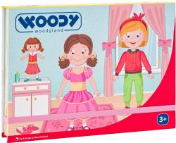 Woody DŘEVO Puzzle skládačka magnetické tvary 39ks Módní salon Woody DŘEVO Puzzle skládačka magnetické tvary 39ks Módní salon