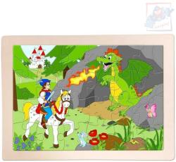 Woody DŘEVO Puzzle v rámečku Princ Bajaja 24x17cm skládačka 24 dílků Woody DŘEVO Puzzle v rámečku Princ Bajaja 24x17cm skládačka 24 dílků