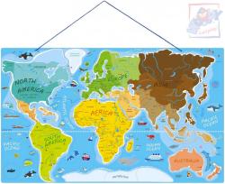 Woody DŘEVO Svět v obrázcích 77x47cm Hra Puzzle naučné 2v1 mapa světa 86 dílků Woody DŘEVO Svět v obrázcích 77x47cm Hra Puzzle naučné 2v1 mapa světa 86 dílků