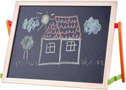 Woody DŘEVO Tabulka magnetická stolní oboustranná set s abecedou a číslicemi