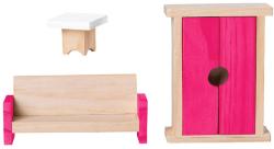 Woody DŘEVO Vila Anna-Marie herní set dům s nábytkem a 2 panenkami