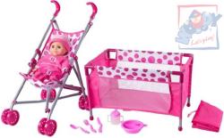 Woody Kočárek golfové hole baby set panenka miminko s postýlkou a doplňky Woody Kočárek golfové hole baby set panenka miminko s postýlkou a doplňky