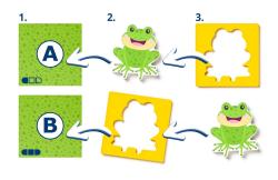 Woody Puzzle se zvířátky, tvary - barva dřevěné