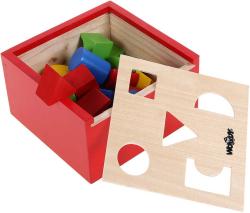Woody DŘEVO Vkládací krabička se 14 tvary baby vkládačka