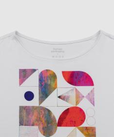 WOOX Triko Abstrummer Off White