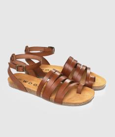 Woox Aesta Fuscus Brown dámske sandále Woox Aesta Fuscus Brown dámske sandále