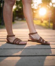 Woox Aesta Fuscus Brown dámské sandály