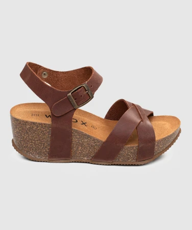 WOOX Alta Fuscus Brown dámské sandály