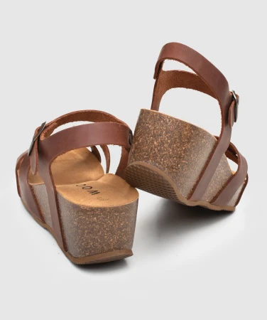 WOOX Alta Fuscus Brown dámské sandály