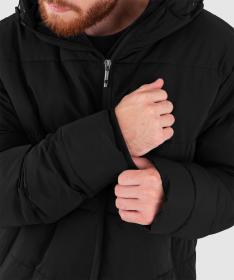 Woox Baffin Anthracite pánská parka + triko zdarma