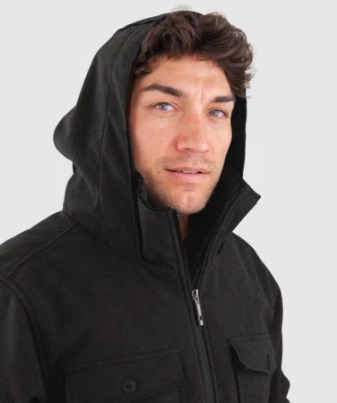 WOOX Berga Black Beauty pánská softshellová parka