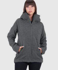 Woox Laval Castor Grey woolshellová bunda