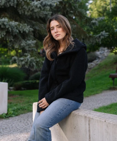 WOOX Pelada Black Beauty dámská woolshellová bunda