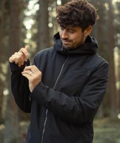 Woox Carnaby Anthracite pánská parka + triko zdarma