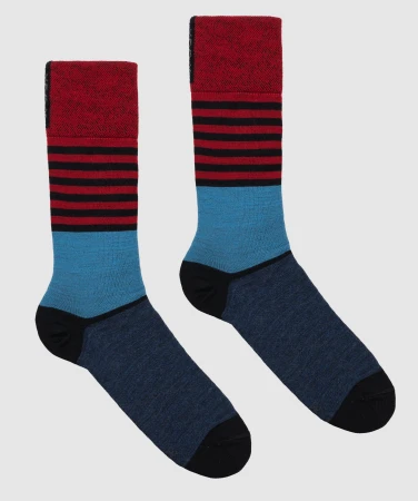 WOOX Chiswick Blue pánské merino ponožky