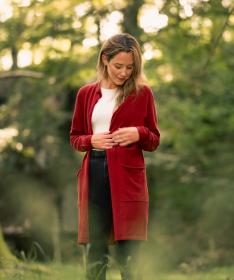 Woox Cobb Red Dahlia svetr