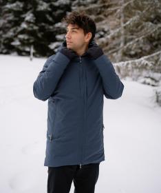 Woox Egge vol.II Midnight Navy pánská zimní bunda + triko zdarma