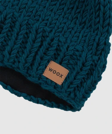 WOOX Ejby Merino Junior Petrol dětská čepice