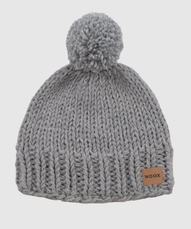WOOX Ejby Junior Ultimate Grey dětská merino čepice