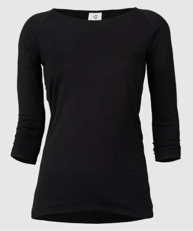 WOOX Ellen Long Black dámské triko